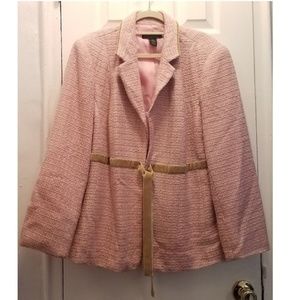 Lane Bryant Pink Tweed Jacket 18